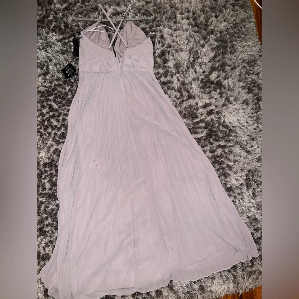 Lulu's Soft Gray Maxi Dress - Picture 6 of 9
